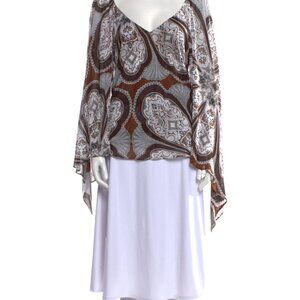 Gucci Tom Ford cruise 2004 collection bandana print paisley blouse, size M